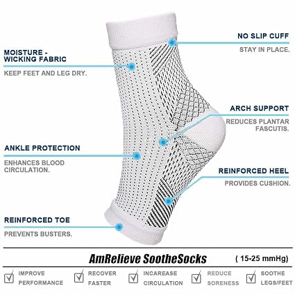 Neuropathy compression socks for foot comfort