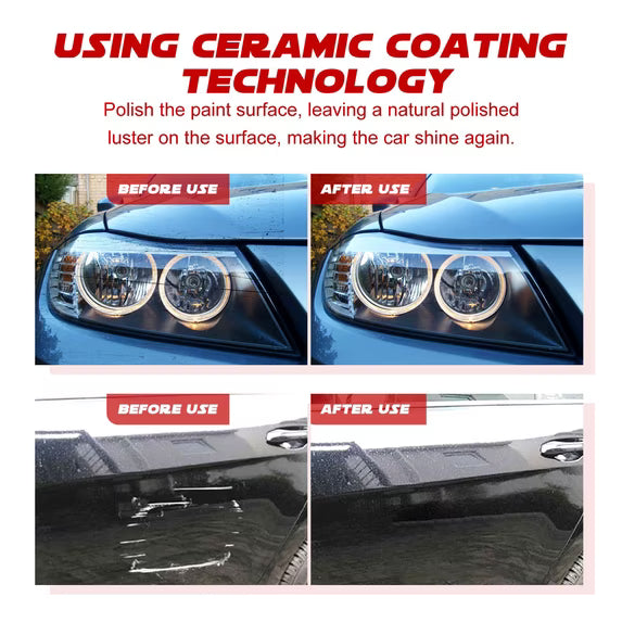 Hydrophobic ceramic spray protecting car surface