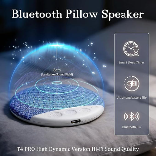 Bluetooth pillow speaker for sleeping