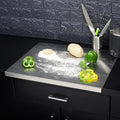 stainless steel over sink cutting board